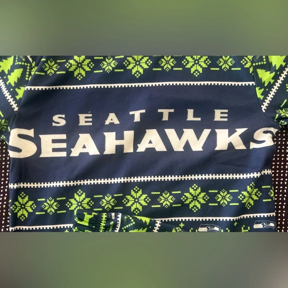 Seattle Seahawks Youth Football Team Pajamas